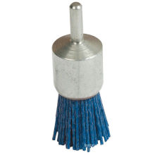 Nylon abrasive end brushes hex shaft